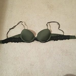 Candies brand black green 34a push up bra